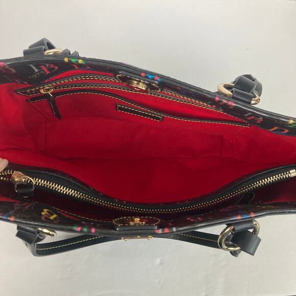 Dooney & Bourke Multi Color Monogram DB75 Nelly Tote Shoulder Bag - Picture 9 of 14